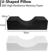 Polštář na řasy Deciniee U Shape: Ergonomický polštář na krk Polštář na řasy - Flanelový polštář Polštář na prodloužení řas pro domácí kosmetický salon Krční ortopedické polštáře Naty Shop