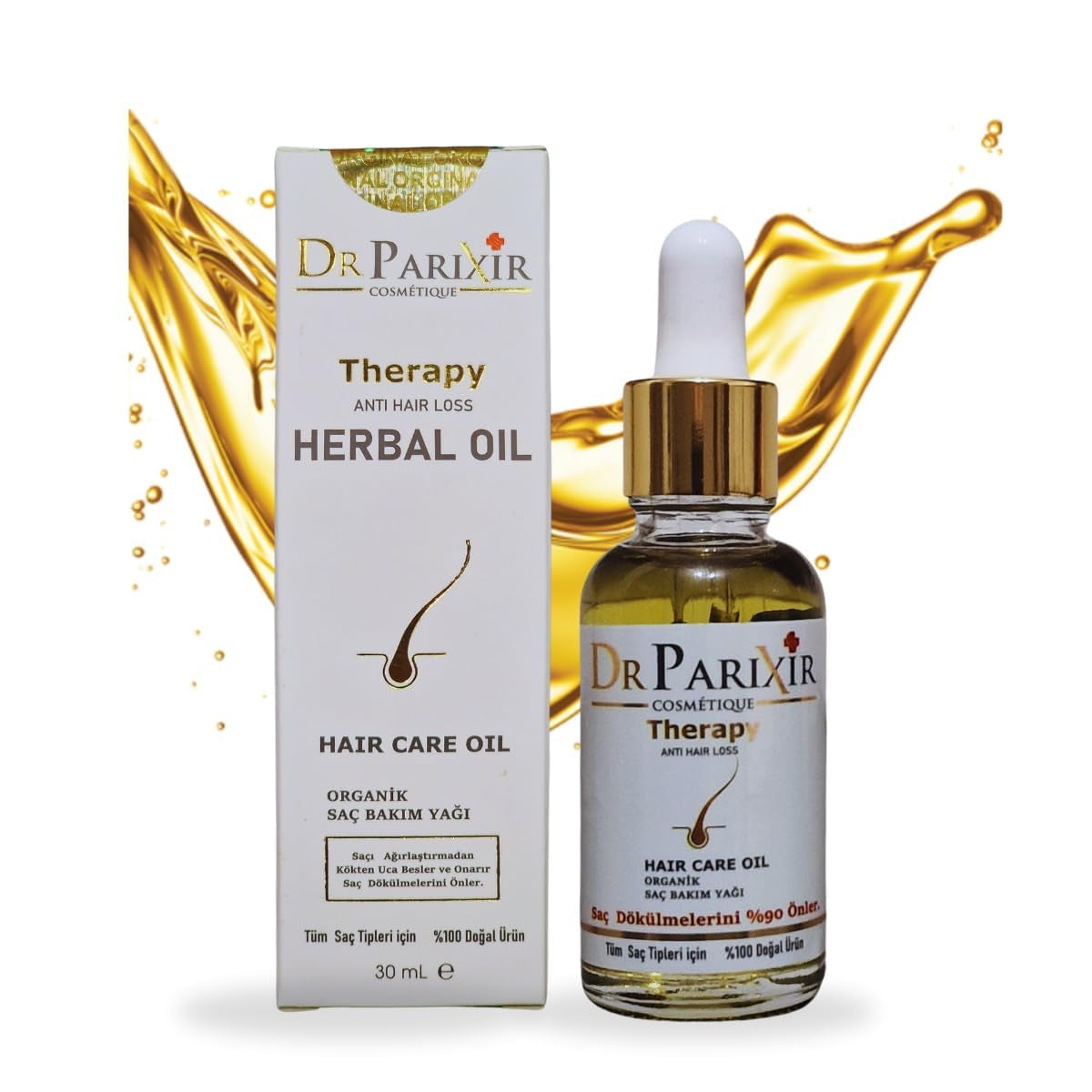 Dr Parixir Anti-Hair Loss Serum - účinný roztok s olivovým olejem a rozmarýnem, 30ml | Snižuje vypadávání vlasů a posiluje vlasové kořínky Naty Shop Hair Care Default Title