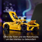 LEGO Technic Chevrolet Corvette Stingray - Sběratelská stavebnice - Sportovní autíčko - Model auta - Dárek pro 9leté chlapce a dívky, kteří milují autíčka 42205 Stavebnice Besuche den LEGO-Store