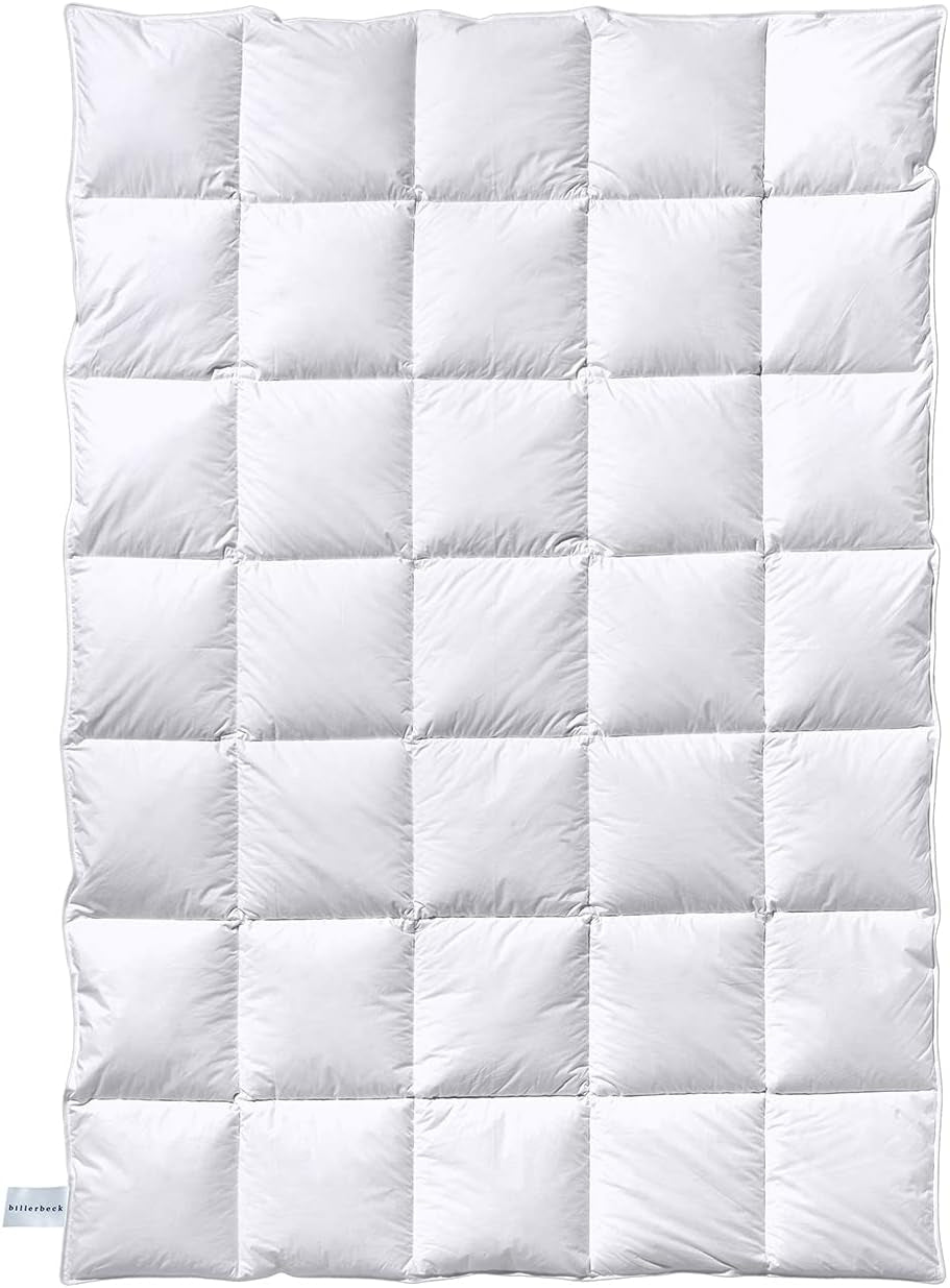 Přikrývka Billerbeck - Dorothea 90 - Přikrývka pro všechna roční období - 135 X 200 Cm Přikrývka z pravého prachového peří - Střední úroveň tepla, bílá Přikrývky a přikrývky Naty Shop Výchozí název