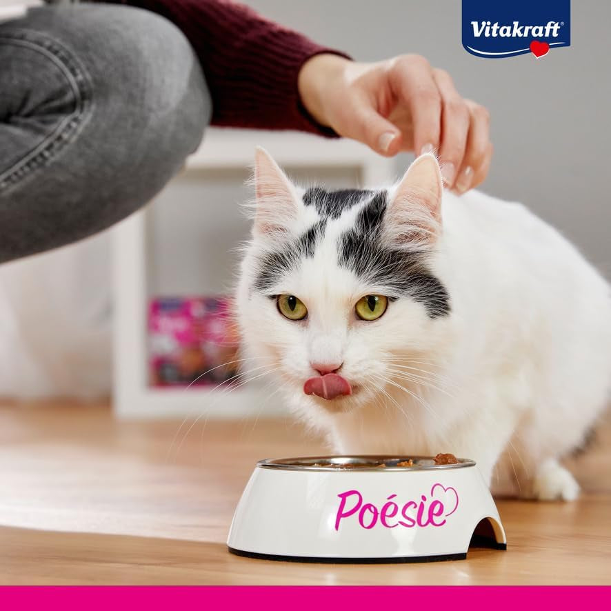 Vitakraft Poésie Délice, Country Selection, Nassfutter Katze, Katzennassfutter Gelee, s kuřecím masem, s hovězím masem (1 balíček s 6x 85g)