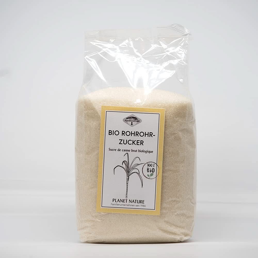 Surový bio třtinový cukr, 1 kg sladidel Naty Shop 500 gramů