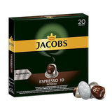 Jacobs Kaffeekapseln Guten Morgen XL Intense - 10er Pack (10 x 20 Getränke) & Kaffeekapseln Espresso Intenso, Intensität 10 von 12, 200 Nespresso®* kompatibilní Kapseln, 10 x 20 Getränke