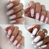 9 barev francouzské samolepky na nehty francouzské samolepky na nehty samolepicí fólie na nehty francouzské samolepky s přechodem na nehty francouzské samolepky na nehty samolepky nail art samolepky na nehty