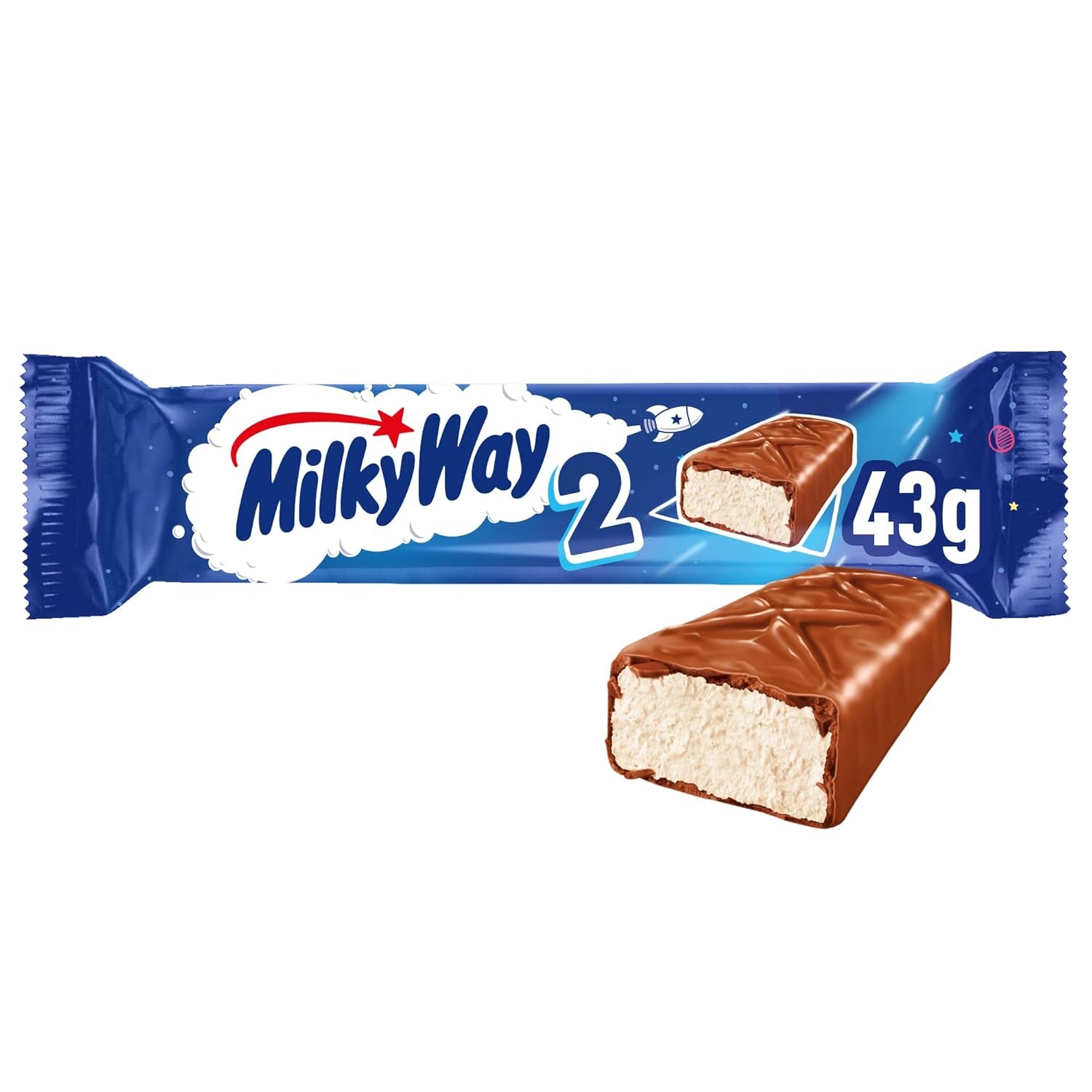 Čokoládové tyčinky | Mléčná smetana | 28 dvojitých tyčinek v krabici (28 x 43 g)