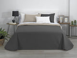 AVA | Boutique oboustranná přikrývka | Pro všechna roční období | Barva - Šedá/Antracit | Pro postel 120/135 cm. postel. (230 X 270 Cm. Ancho X Alto) | Prošívaná přikrývka Přikrývky a přikrývky Naty Shop Výchozí název