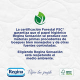 Regina Feeling – 42 rolí toaletního papíru, 175 listů se třemi vrstvami, přírodní extrakt z bavlny a jemná vůně, 60 % recyklovaný plastový obal, 100 % certifikovaný papír Fsc