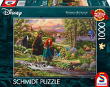 Schmidt Spiele 58039 Disney, Brave, Merida, Thomas Kinkade, puzzle 1000 dílků, vícebarevné Puzzle Naty Shop Výchozí název
