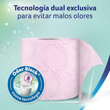 Colcasa Care & Protect 3 x 12 toaletní papír s technologií Odour Block, neutralizuje nepříjemné pachy, balení 36 rolí, 3-vrstvé, čerstvé voňavé růžové role