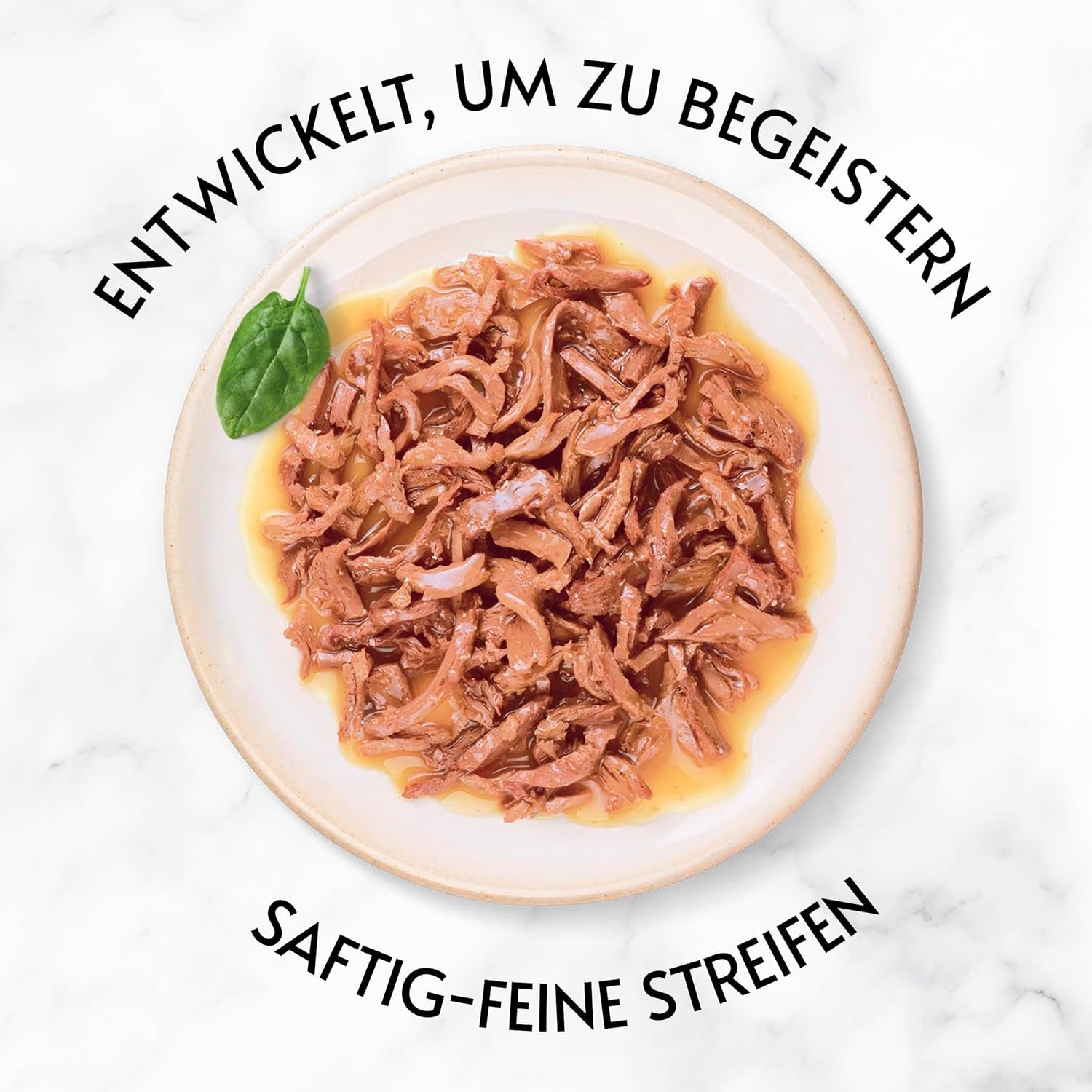 Gurmánské zlaté šťavnaté jemné proužky, mokré krmivo pro kočky s kuřecím masem, balení 12 ks (12 x 85 g)