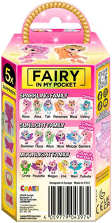 CRAZE Fairy in My Pocket | Pohádková panenka s křídly, sběratelská pohádková hračka se speciálními efekty, jako je třpyt, záře ve tmě a změna barvy Panenky Naty Shop