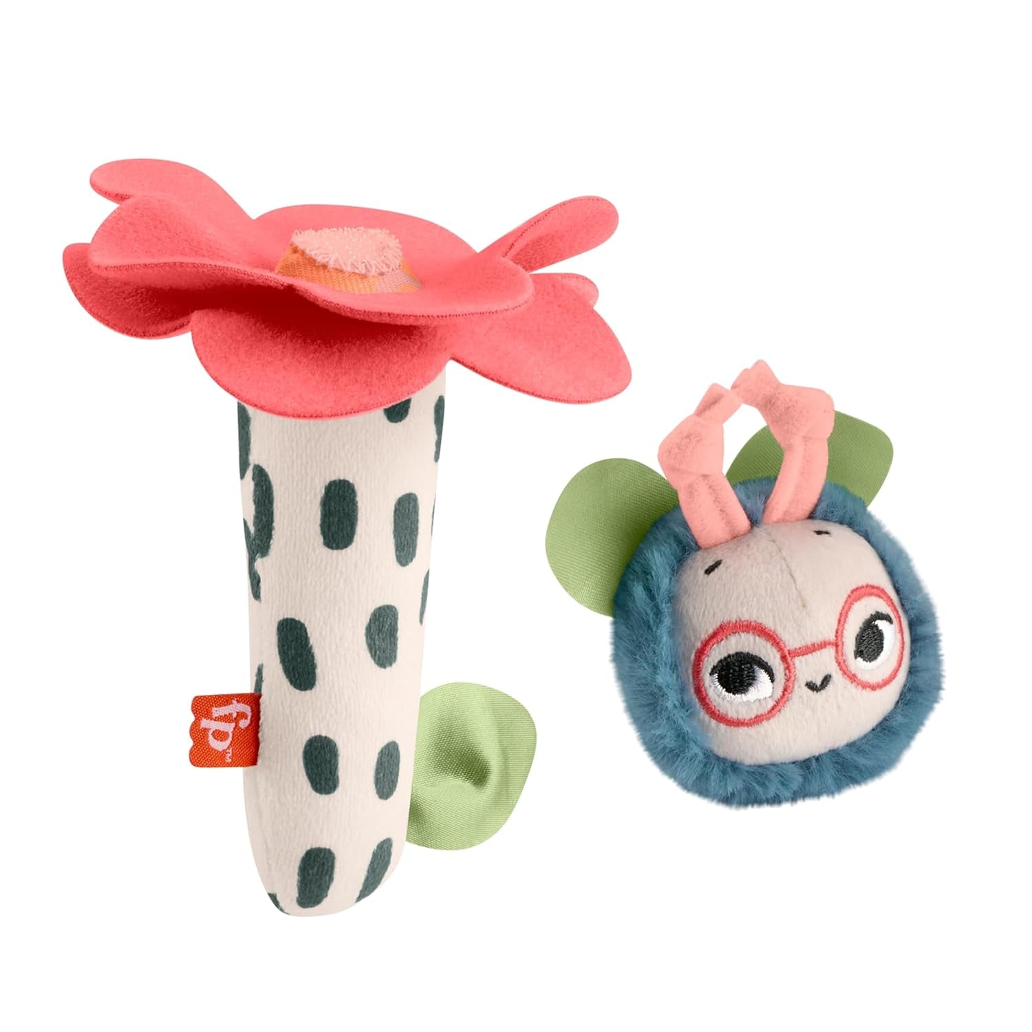 Dětská hračka Fisher-Price Planet Friends 2 v 1 zvonek a včelí plyšová senzorická hračka jako dvoudílná sada pro novorozence do 3 měsíců, dětské hračky HYR56 Naty Shop Výchozí název