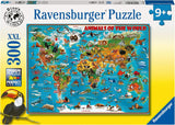 Puzzle Ravensburger pro děti - 13257 Zvířátka z celého světa - Puzzle mapa světa pro děti od 9 let, s 300 dílky ve formátu Xxl Puzzle Naty Shop Výchozí název