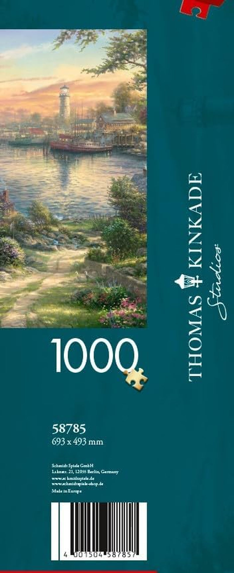 Schmidt Spiele 58785 Thomas Kinkade, New England Harbor, skládačka 1000 dílků, barevné Puzzle Naty Shop