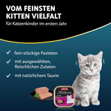 animonda Vom Feinsten Kitten Variety for Kittens (32 x 100 g), mokré krmivo bez obilovin a cukru pro mladé kočky se 100% čerstvými a masitými přísadami.