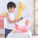 Corolle 9000141660 - Vanička Mon Grand Poupon s funkcí pumpy a gumovou kachnou pro všechny panenky 30-36 cm, 32,5 cm, od 3 let