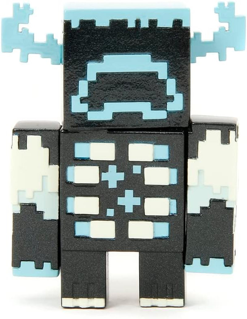 Sada postaviček Jada Toys Minecraft (4 kusy) Vyrobeno z kovu - Sběratelské figurky Minecraft Caves & Cliffs (Steve, Alex, Creeper a Warden) pro hráče a sběratele 8+ 6 cm každá akční figurka Naty Shop