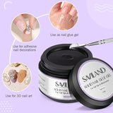 SAVILAND Fester Nagelkleber Gel: 30-Tage Lang Anhaltender Silnější Nagelkleber Für Press on Nails Falsche Nagelspitzen 15Ml U V Nagelkleber 3D Gel-Nagelkunst-Kleber Für Verwendung Im Salon Zu Hause