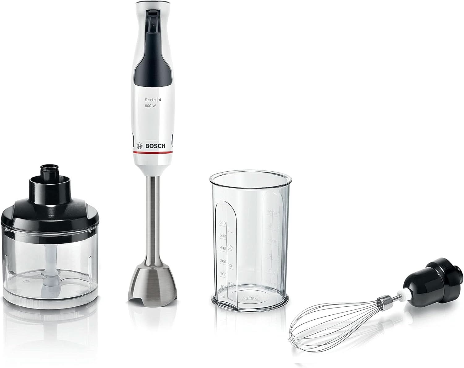 , Stab Mixer, Ergomaster Series 4, 800W motor, Regulátor rychlosti, Quattroblade Kitchen Naty Shop