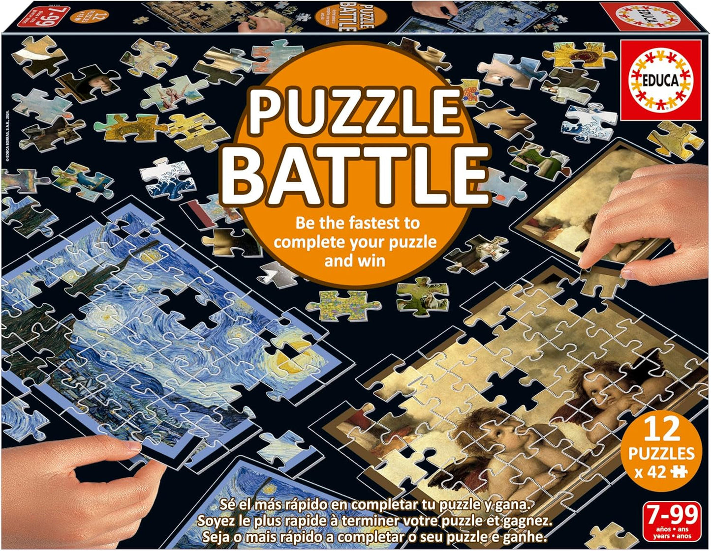 Educa - Puzzle Battlescapes. Autentická bitva kousků | Buďte první, kdo dokončí hádanku a stane se vítězem. Od 7 let (20121) Puzzle Naty Shop Typ