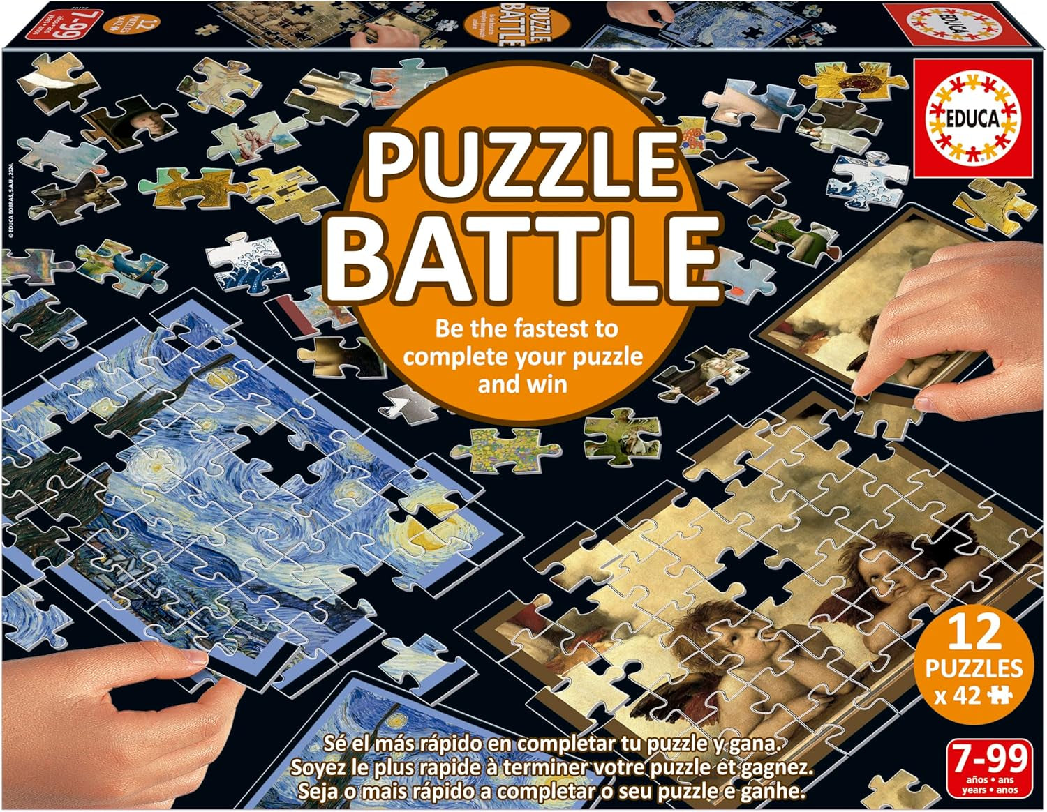 Educa - Puzzle Battlescapes. Autentická bitva kousků | Buďte první, kdo dokončí hádanku a stane se vítězem. Od 7 let (20121) Puzzle Naty Shop Typ