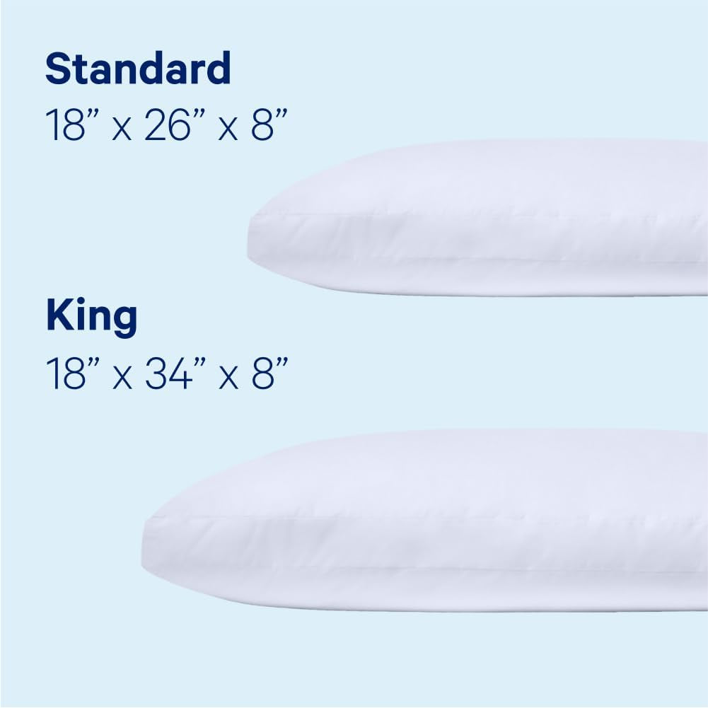 Casper Sleep Essential Polštář na spaní, King, White Naty Shop standardní polštáře