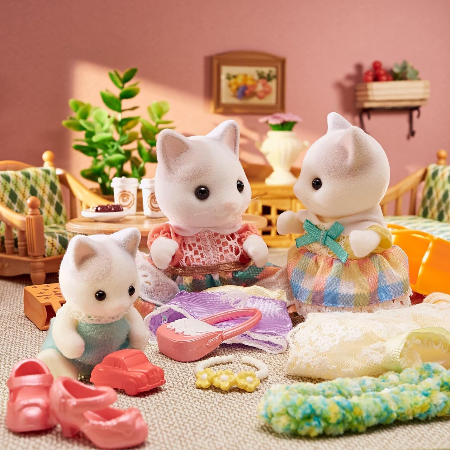 Sylvanian Families - 5738 Milk Cat Family - Figurky domečku pro panenky