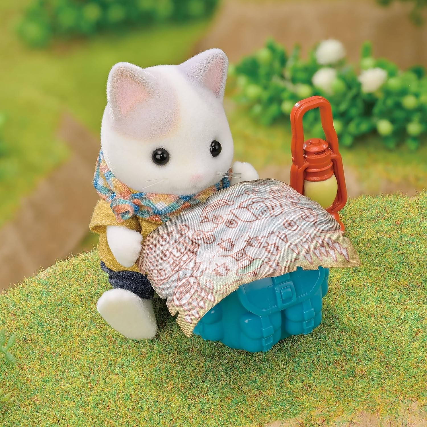 Sylvanian Families - 5763 sada Adventure Explorer se dvěma figurkami, mléčným kotětem otce a miminka, figurkou zvířete, detailní hračkou pro děti od 3 let
