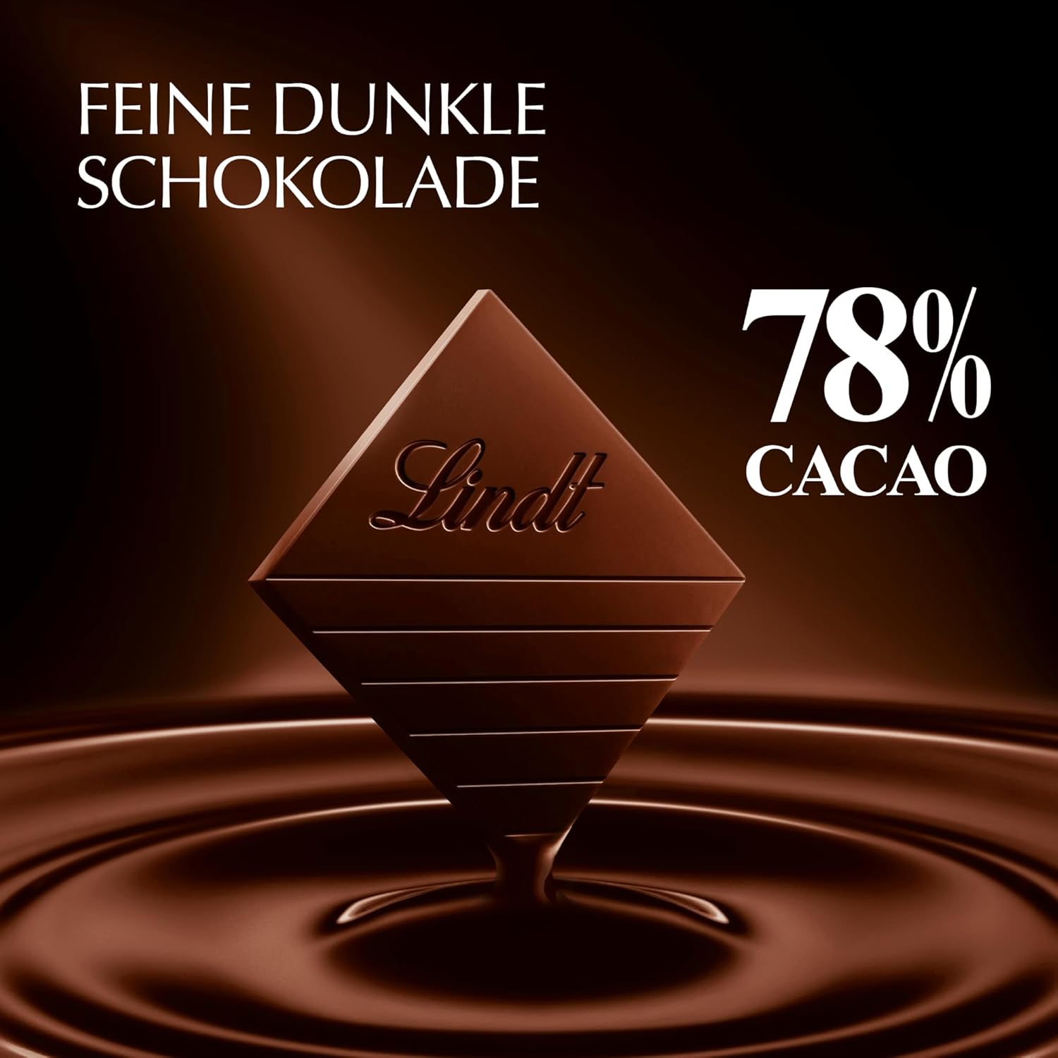 Lindt Excellence 78% kakaová tyčinka - Veganská tyčinka Intensity Cocoa 100g Ideální dárek
