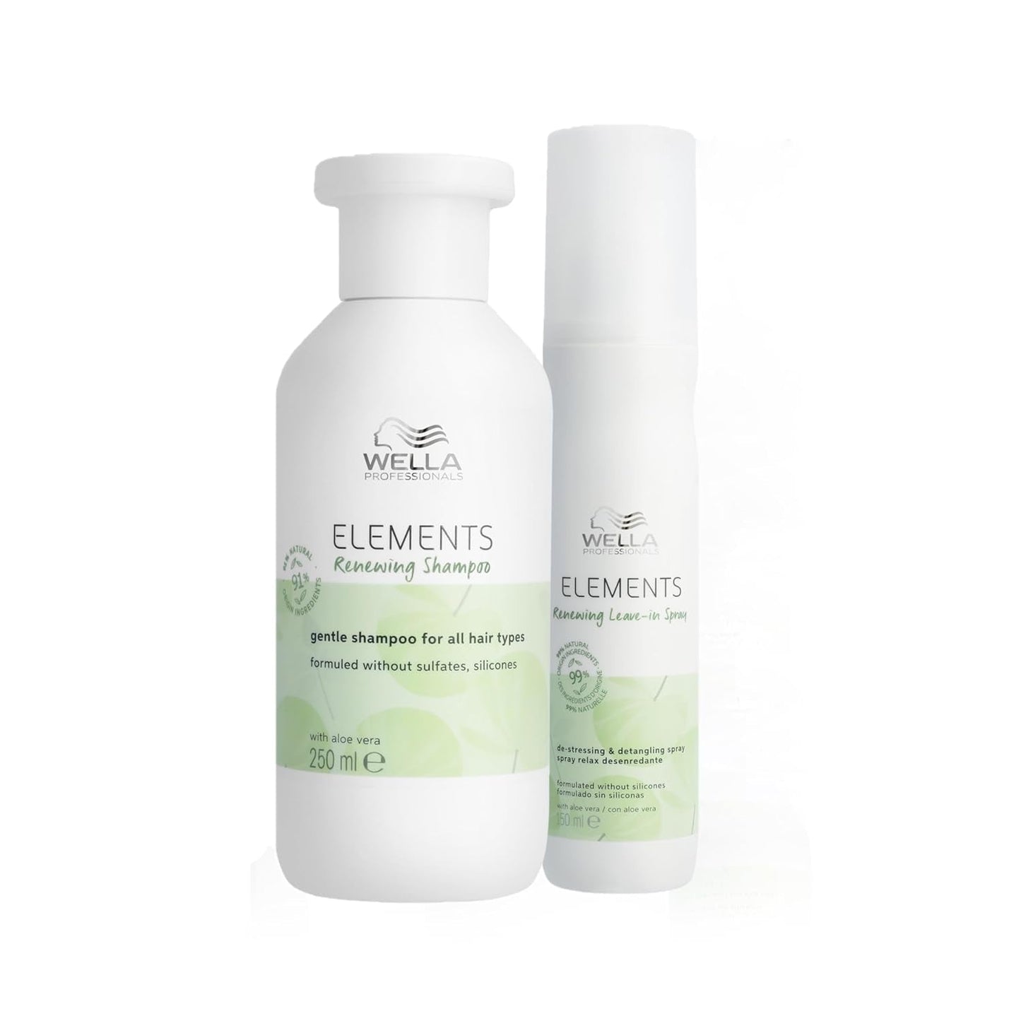 Wella Professionals Elements - přírodní péče pro suché, poškozené vlasy a citlivou pokožku hlavy - kondicionér, maska a bezoplachový sprej s antioxidanty a olivovou esencí Naty Shop Spray Hair Mask 150ml