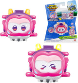 Super Wings Super Pets 4 KS Shine, Golden Boy, Jerome, Ellie Přepínatelná Přenosná hračka pro výraz obličeje Bleskový efekt pro 3 4 5 6 7 8letého chlapce Dívka 2palcové akční figurky Naty Shop Ellie