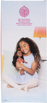 Panenka Disney Princess Moana 35 cm, reflexní třpytivé oči, pohyblivé klouby, odnímatelný outfit, květinová spona, dlouhé vlasy, pro dívky od 3 let