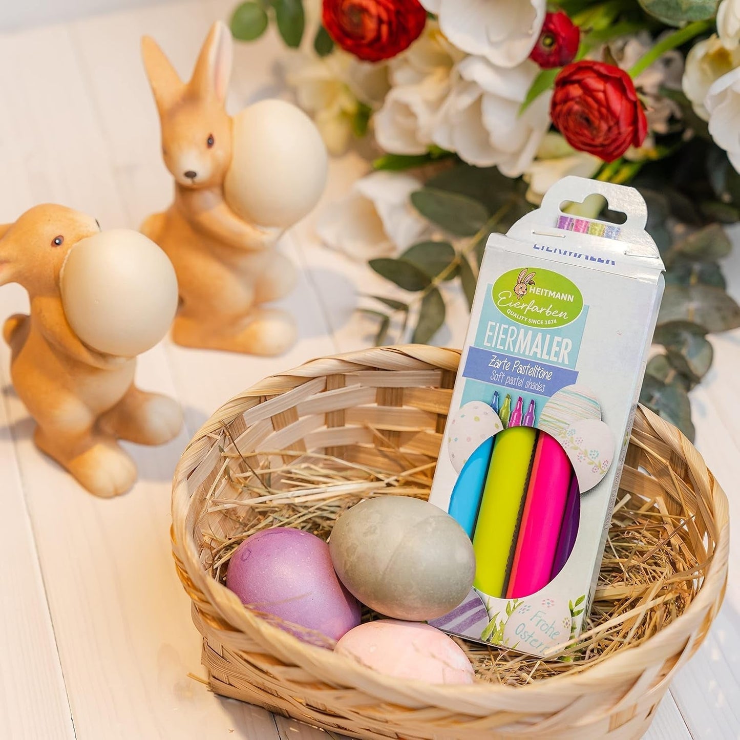 Heitmann Egg Colors - Egg Painter's Pastel - 4 barevné tužky v růžové, zelené, modré a fialové