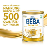 BEBA SUPREME JUNIOR 1 Plus - Nápoj pro děti od 1 roku, s komplexem 6 HMO, bez laktózy, bez palmového tuku, bez rybího tuku, výživa pro malé děti, sušené kojenecké mléko, balení 6 ks (6 x 800g)