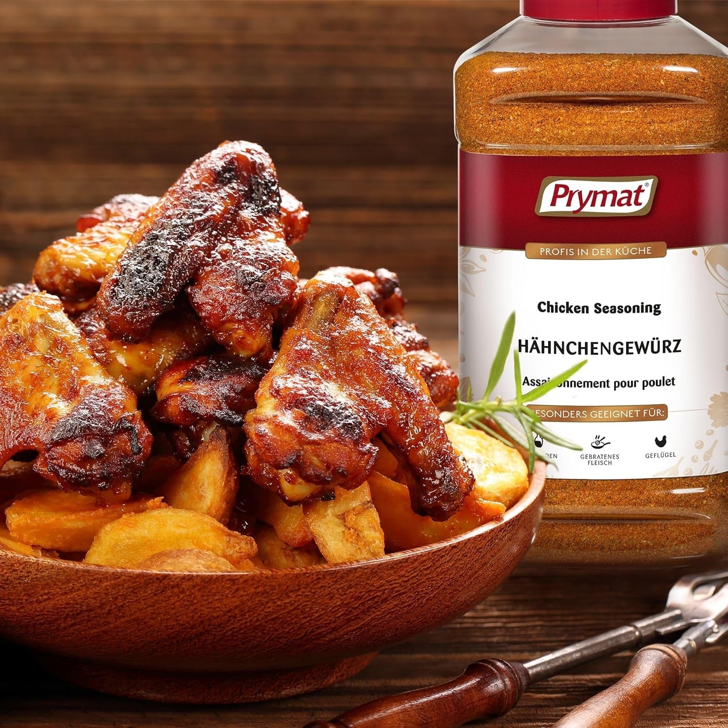 Prymat Hähnchengewürz 1100 g, Gewürzmischung für Hhn, Turecko, Ente, Gans, Grillgewürze, Marináda pro Fleisch im Streuer