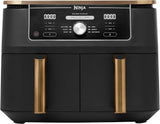 Dvouzónová vzduchová fritéza Ninja Foodi AF400EUCP MAX, vzduchová fritéza 9,5 l, 2 komory, s kleštěmi, nepřilnavý povrch Spotřebiče Naty Shop Výchozí název