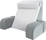 Velký polštář na čtení s madlem, pěna s vysokou hustotou, ergonomický polštář na záda, područky, opěrka krku a hlavy, sklápěcí podsedák na spaní, hraní, sledování televize, na postel a pohovku