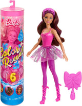 Panenka Barbie Color Reveal a doplňky, série Balerína, 6 překvapení k rozbalení, včetně změny barvy, inspirováno hlavním baletním trendem (styly se mohou lišit), HRK17 Naty Shop Dolls Výchozí název