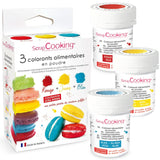 ScrapCooking, Sada 3 práškových potravinářských barviv - červená, žlutá, modrá, 3 x 5 gramů Naty Shop 15 gramů (sada 3 kusů)