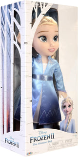 Cestovní panenka Disney Frozen 2 Elsa, 35cm panenka s šaty inspirovanými kultovním filmem, botami a dlouhými spletenými vlasy pro extra zábavu při hraní, pro dívky od 3 let