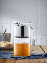 WMF Barista dávkovač sirupu/medu 240ml, skleněná dóza & depot 1l, výška 21,5 cm, dóza s víkem, zásobník na zrnkovou kávu, dóza na cereálie, dóza na potraviny s velkým plnicím otvorem Dózy na potraviny Naty Shop