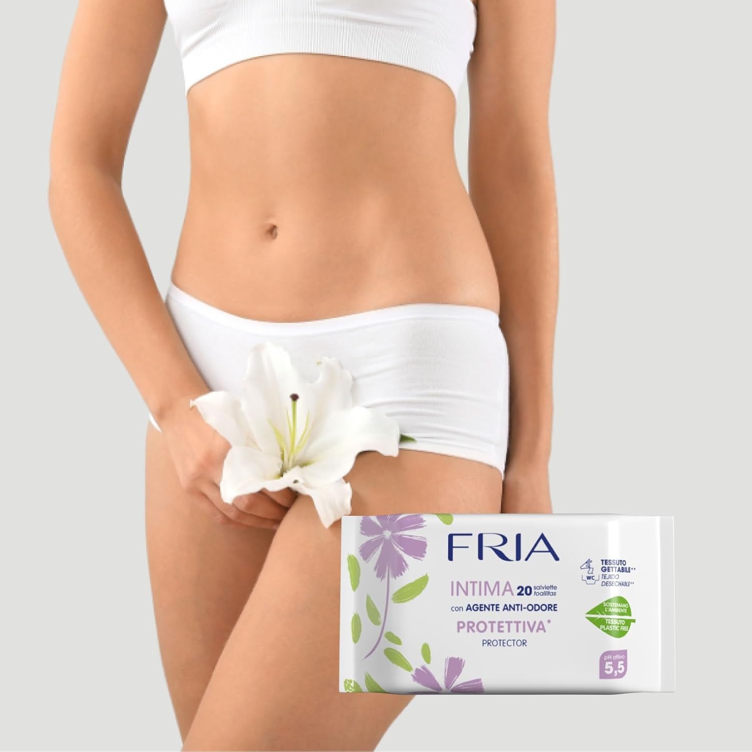 Intimní ubrousky pro intimní použití, Inhibitor zápachu, Gynekologicky testováno, Toaletní ubrousek, Dermatologicky testováno, Výhodné balení 120 ubrousků