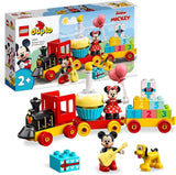 LEGO 10941 DUPLO Disney Mickey a Minnie narozeninový vláček, vláček s dortem a balónky, dárek pro děti od 2 let Stavebnice Besuche den LEGO-Store Singur
