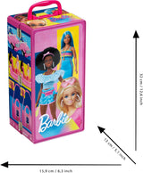 Theo Klein 5801 Barbie šatní skříň s kolejničkami a přihrádkami, hračka pro děti od 3 let, včetně příslušenství, vícebarevné