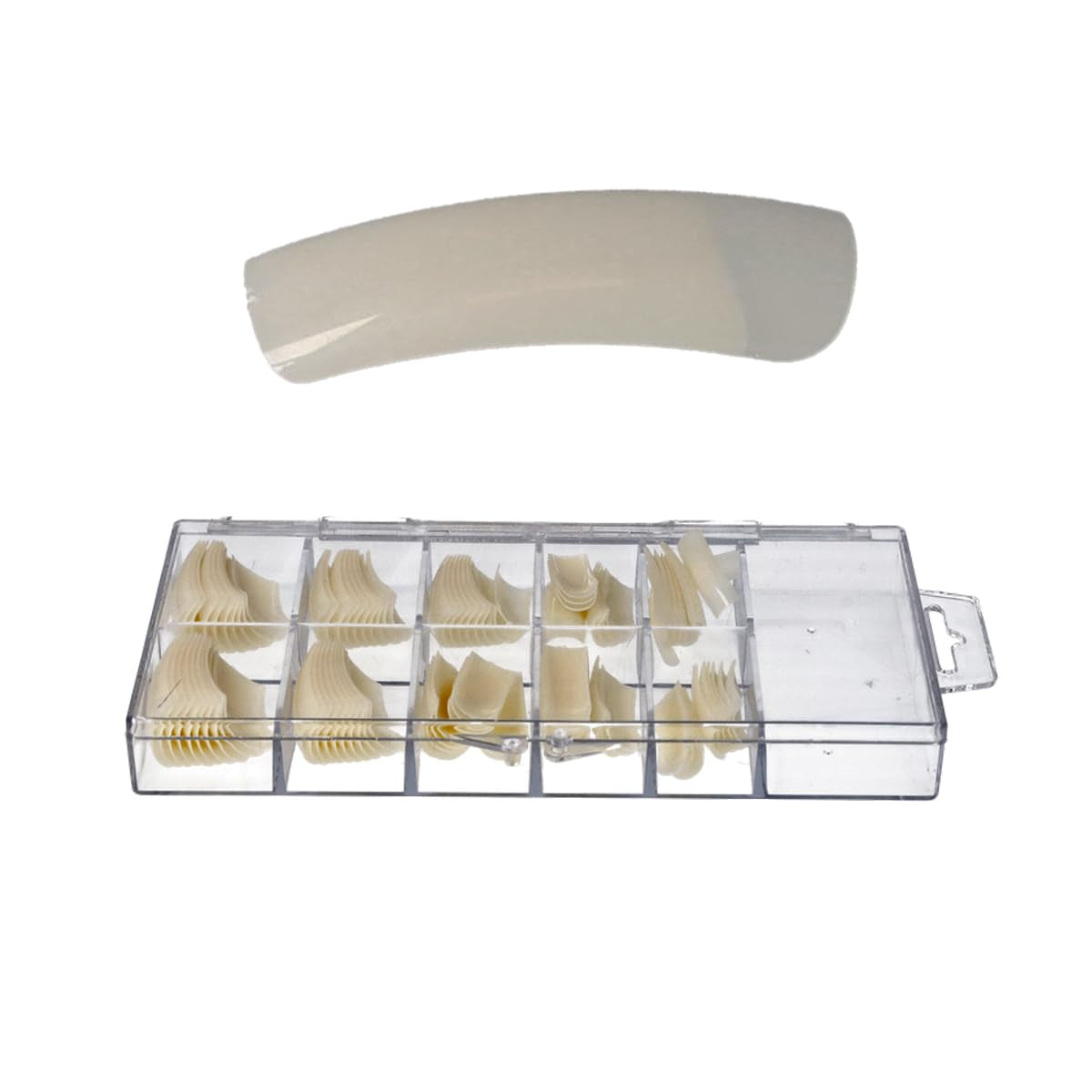 Sun Garden Nails jednofázový transparentní gel 30ml + krabička 100 tipů + lepidlo na tipy 7ml
