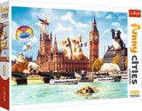Skládačka - "1000" - Vtipné psí portréty Puzzle Naty Shop Dogs v Londýně