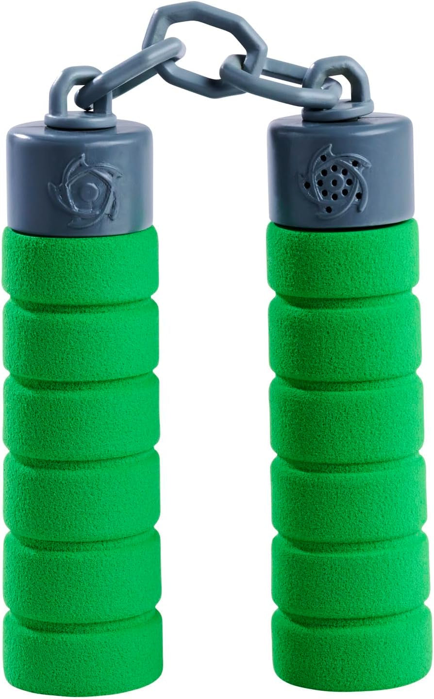Další Ninja Nunchaku, zvuk, rukojeť obalená měkkým materiálem, 13 cm, role play, od 3 let, zelená Akční figurky Naty Shop Výchozí název