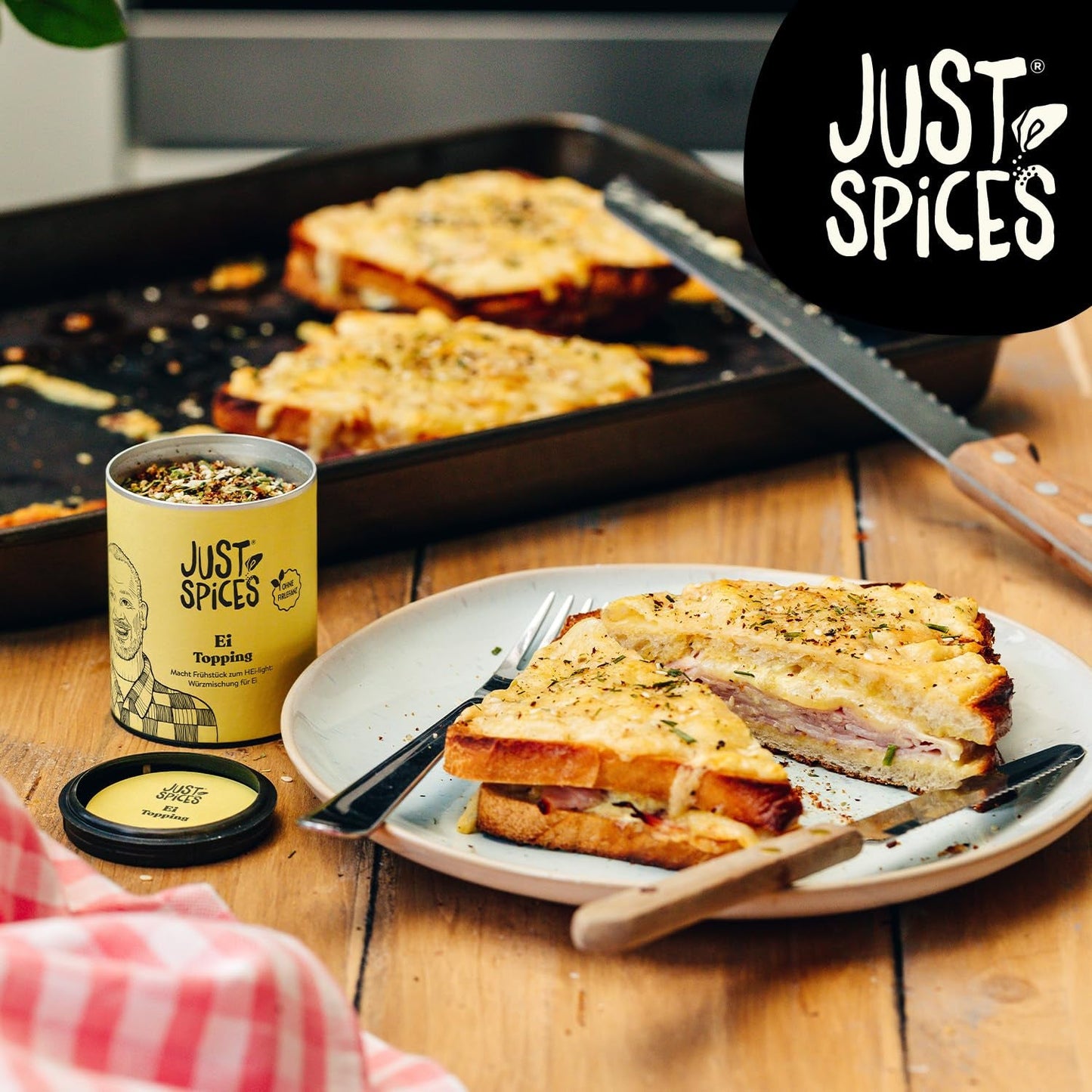 Just Spices Ei Topping I Streue Gesmack auf alle Ei-Speisen vom gekoten Ei bis Spiegelei I Gewürzdose, 55 g