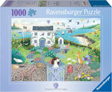 Ravensburger Puzzle 12001104 - Coastal Cottage- skládačka 1000 dílků pro dospělé a děti od 14 let Puzzle Naty Shop