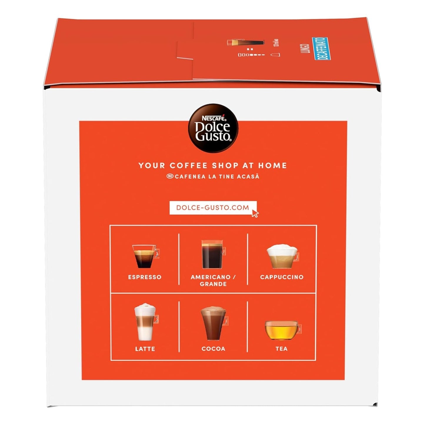 NESCAFÉ DOLCE GUSTO Lungo Decaffeinato kávové kapsle 3er Pack (3 x 16 kapslí)